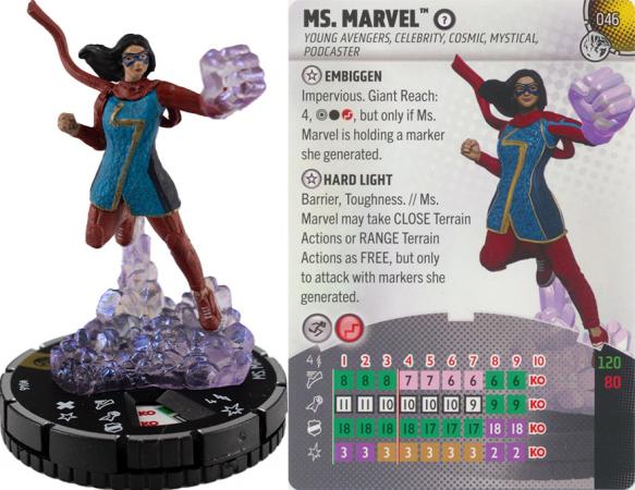 Heroclix - Marvel Next Phase - Ms. Marvel #046 Super Rare