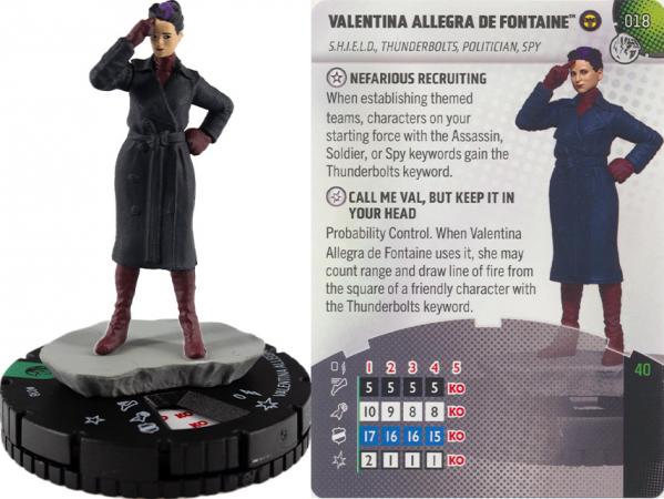 Heroclix - Marvel Next Phase - Valentina Allegra de Fontaine #018 Uncommon