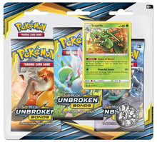 Image for Unbroken Bonds 3 Pack Blister [Sceptile] - Pokemon