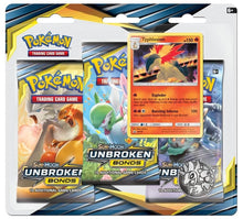 Image for Unbroken Bonds 3 Pack Blister [Typhlosion] - Pokemon