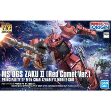 Gunpla - HGGTO 1/144 MS-06S ZAKU II PRINCIPALITY OF ZEON CHAR AZNABLE'S MOBILE SUITS Red Comet Ver.