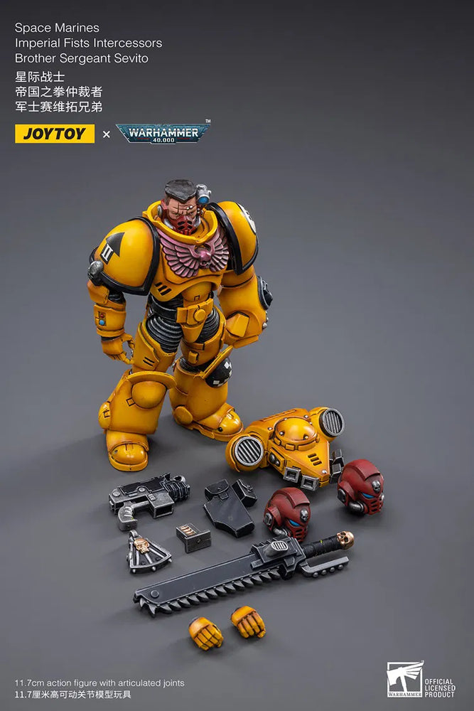 JoyToy - Warhammer 40000 - Imperial Fists Intercessors Brother Sergeant Sevito