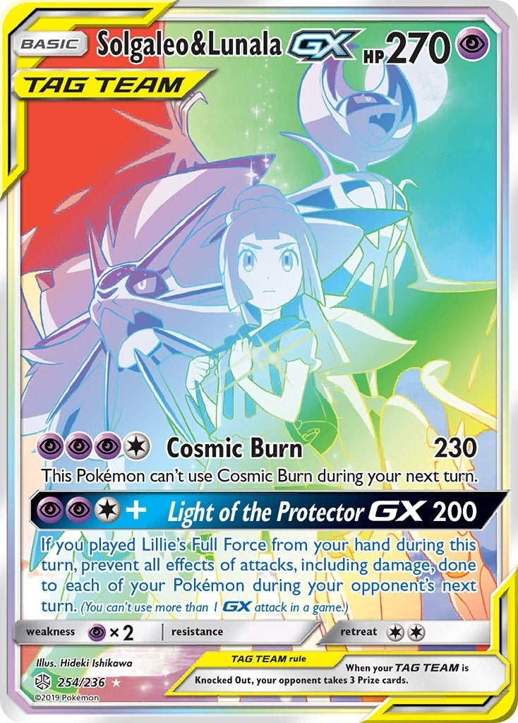 Image for Solgaleo & Lunala GX (Secret) (254/236) (SM12) - Pokemon