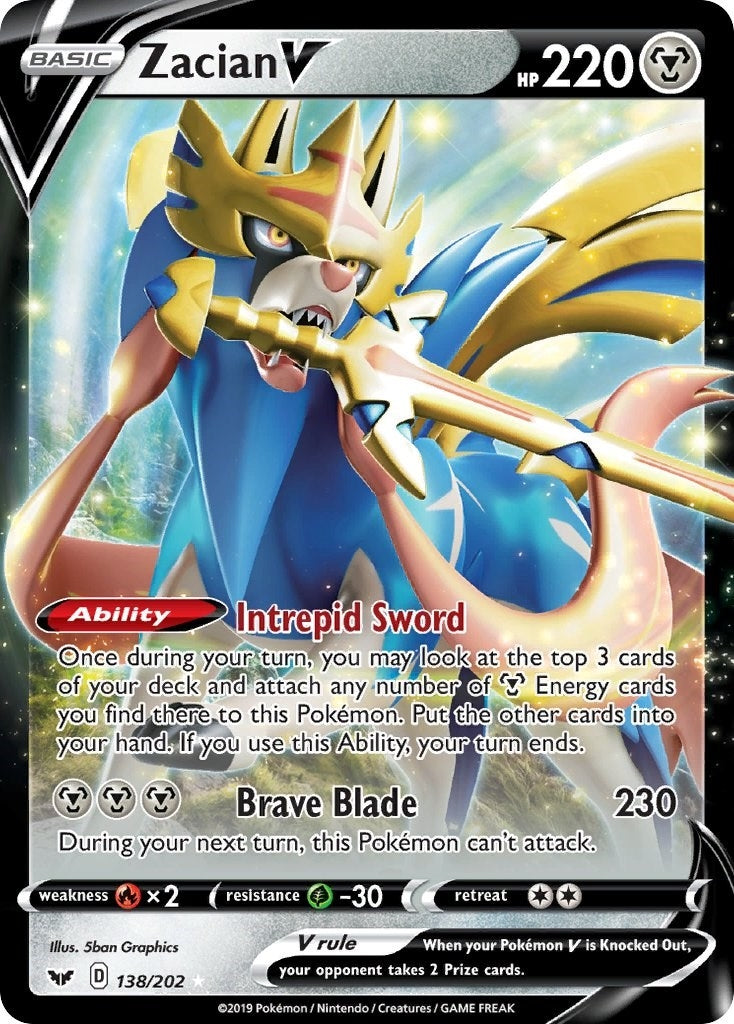 Image for Zacian V (138/202) (SWSH01) - Pokemon