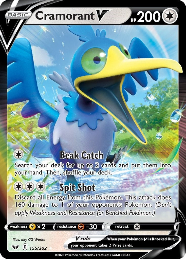 Image for Cramorant V (155/202) (SWSH01) - Pokemon