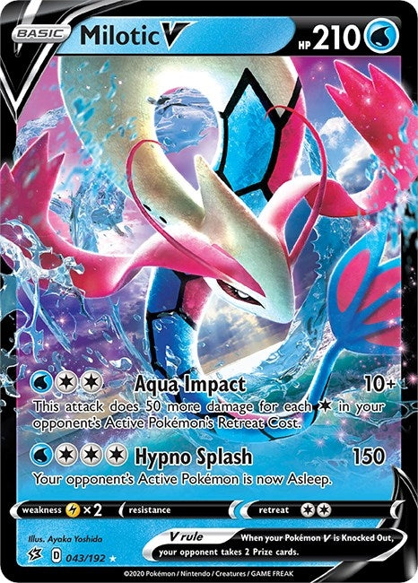 Image for Milotic V (043/192) (SWSH02) - Pokemon
