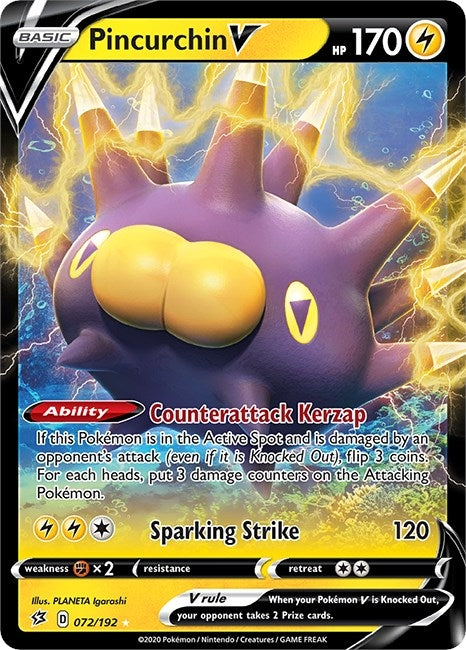 Image for Pincurchin V (072/192) (SWSH02) - Pokemon