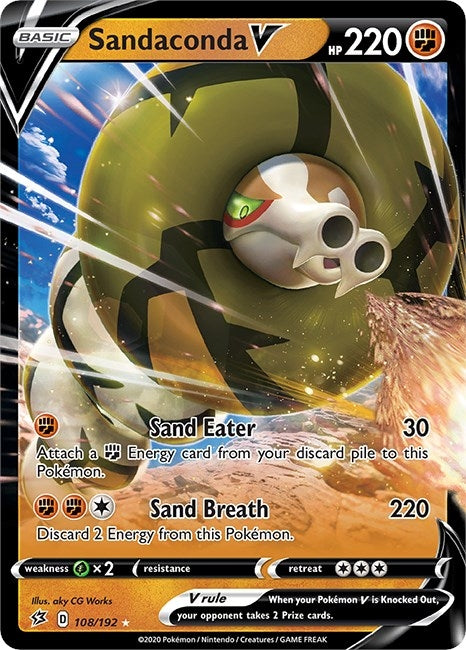 Image for Sandaconda V (108/192) (SWSH02) - Pokemon
