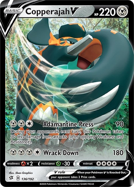 Image for Copperajah V (136/192) (SWSH02) - Pokemon