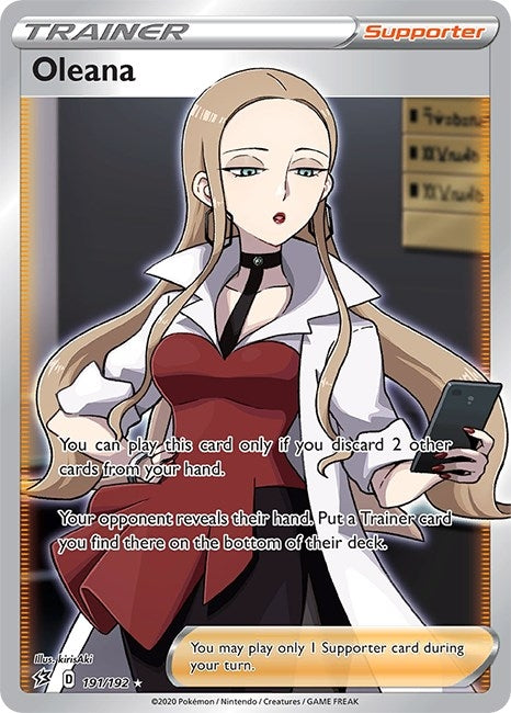 Image for Oleana (Full Art) (191/192) (SWSH02) - Pokemon