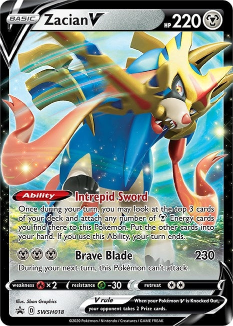 Image for Zacian V - SWSH018 (SWSH018) (SWSD) - Pokemon