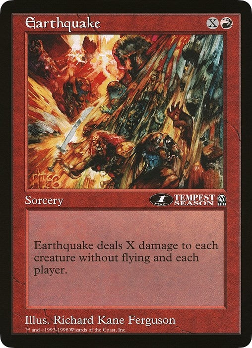 Image for Earthquake (1st Place) (Arena League) - Magic: The Gathering