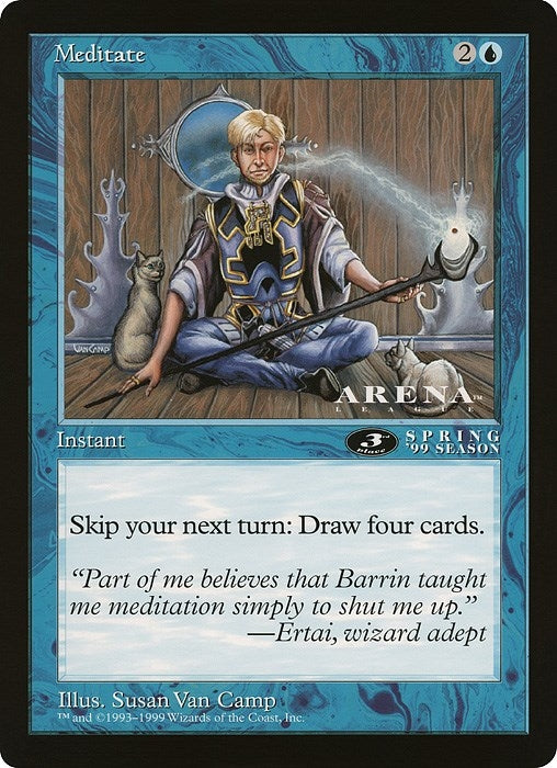 Image for Meditate (3rd Place) (Arena League) - Magic: The Gathering
