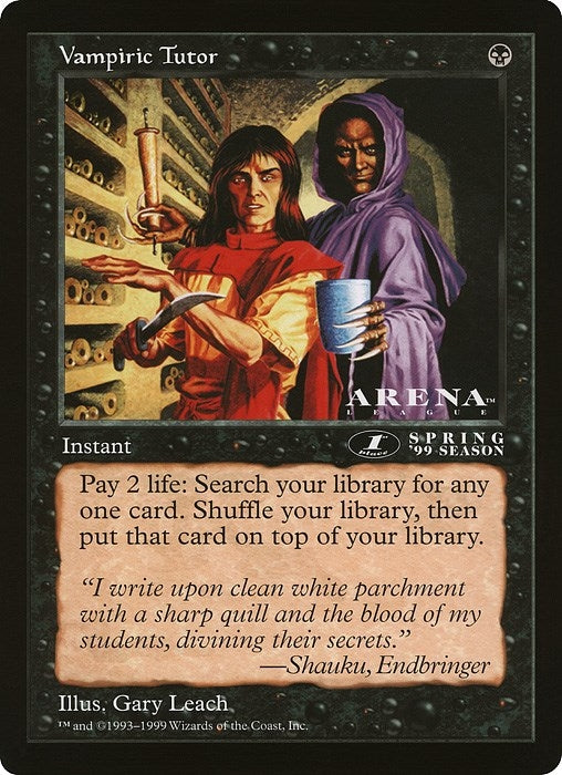 Image for Vampiric Tutor (Arena League) - Magic: The Gathering