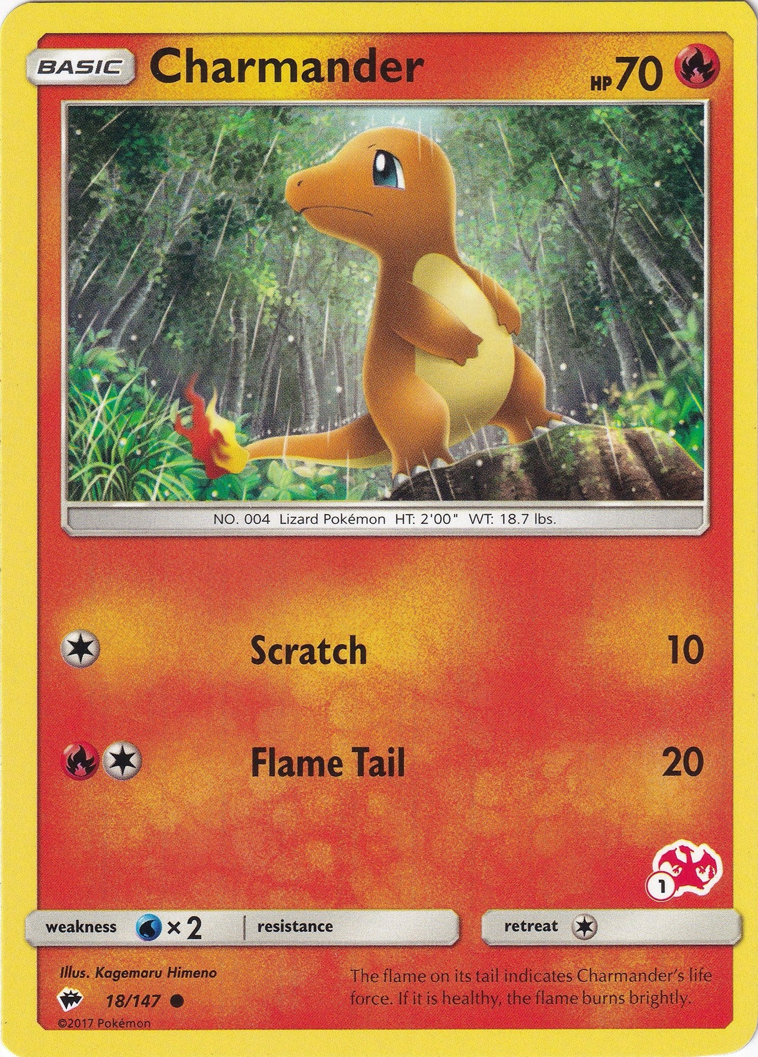 Image for Charmander - 18/147 (#1 Charizard Stamped) (018/147) (BTA) - Pokemon