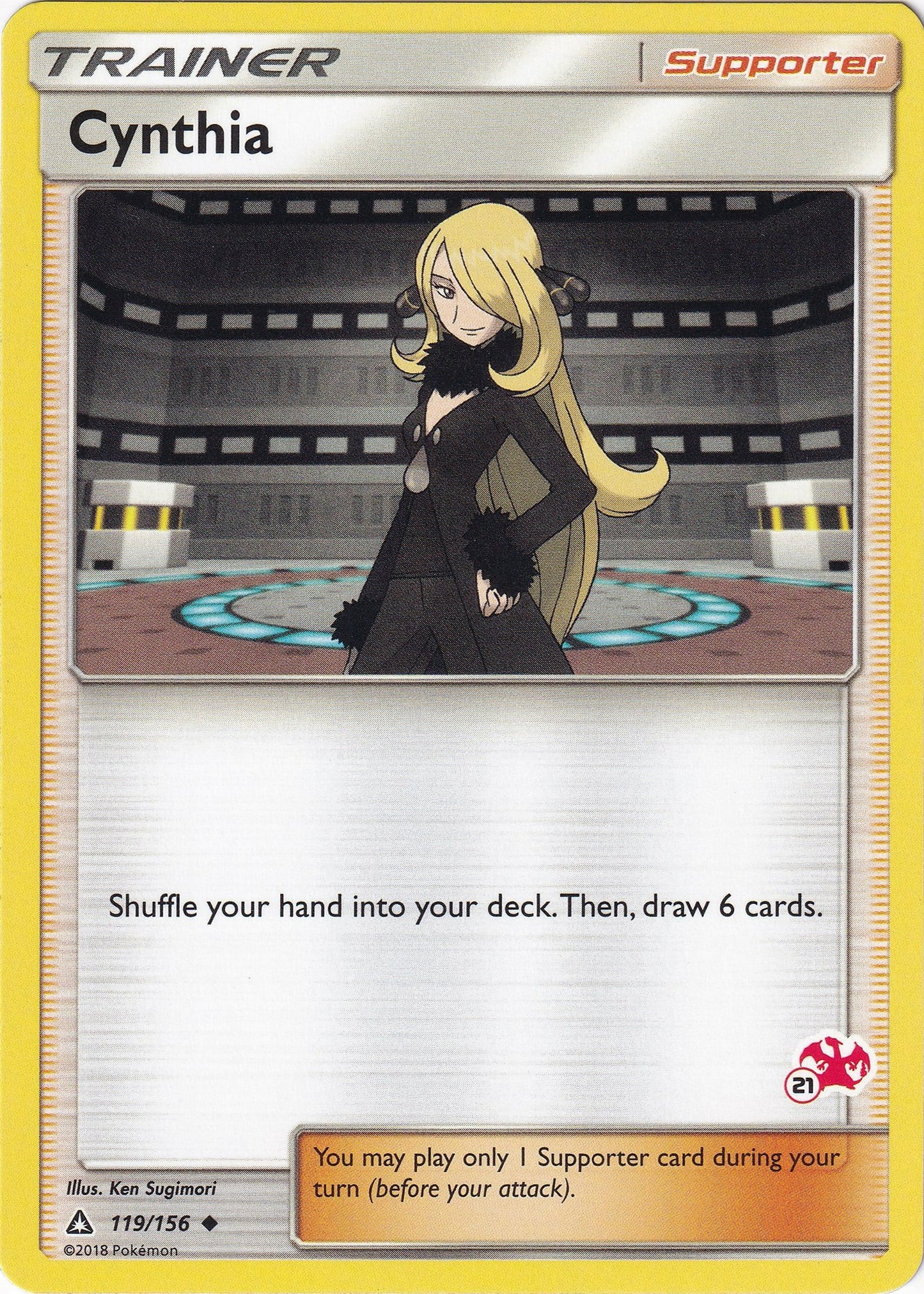 Image for Cynthia - 119/156 (#21 Charizard Stamped) (119/156) (BTA) - Pokemon