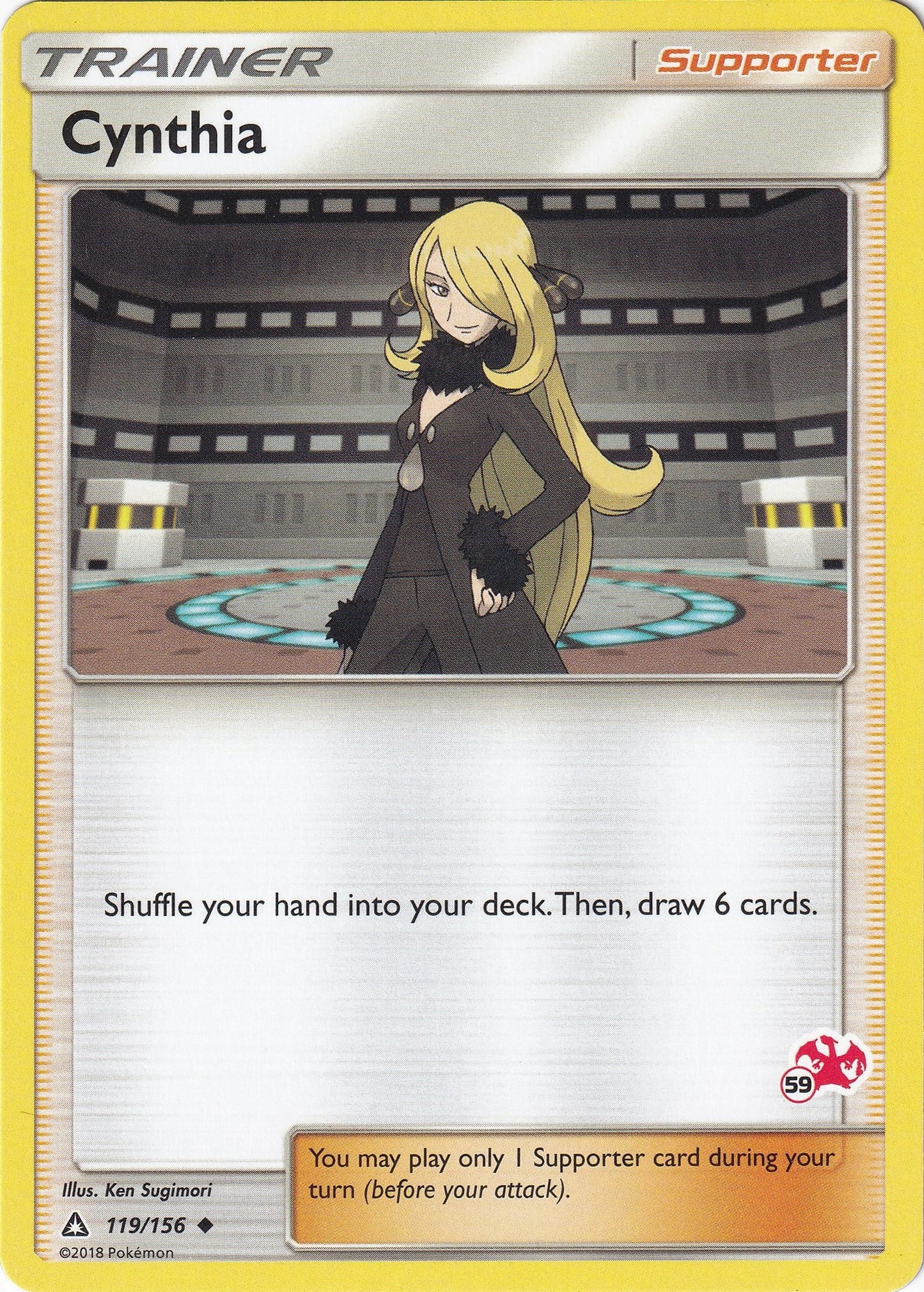 Image for Cynthia - 119/156 (#59 Charizard Stamped) (119/156) (BTA) - Pokemon
