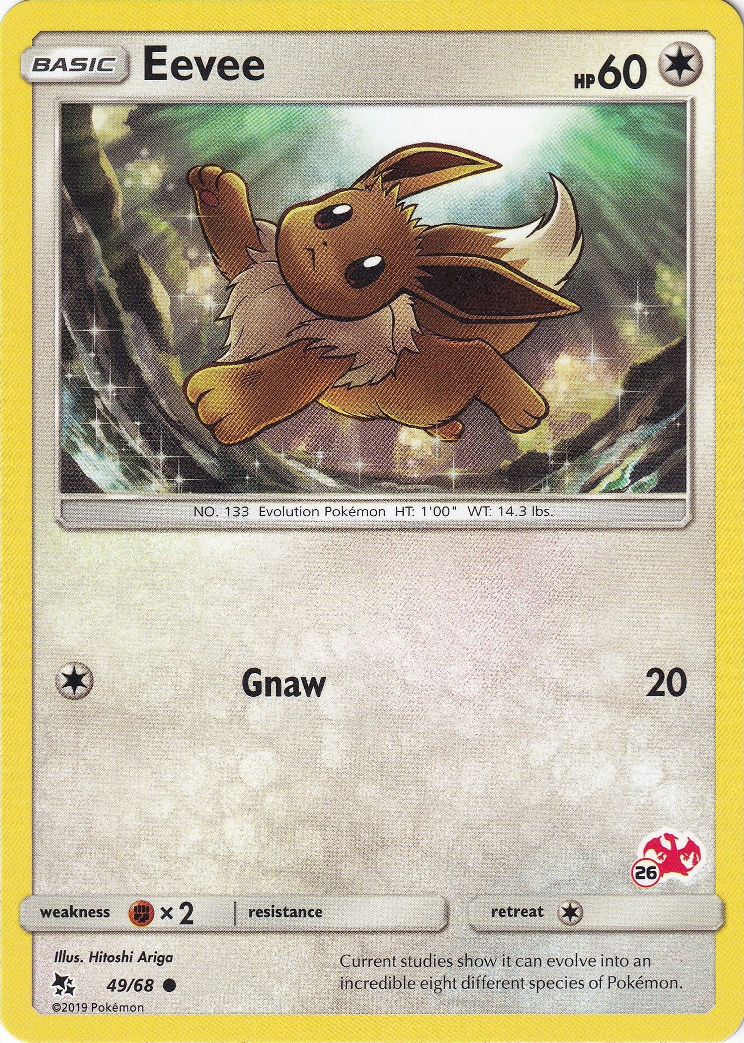 Image for Eevee - 49/68 (#26 Charizard Stamped) (049/068) (BTA) - Pokemon