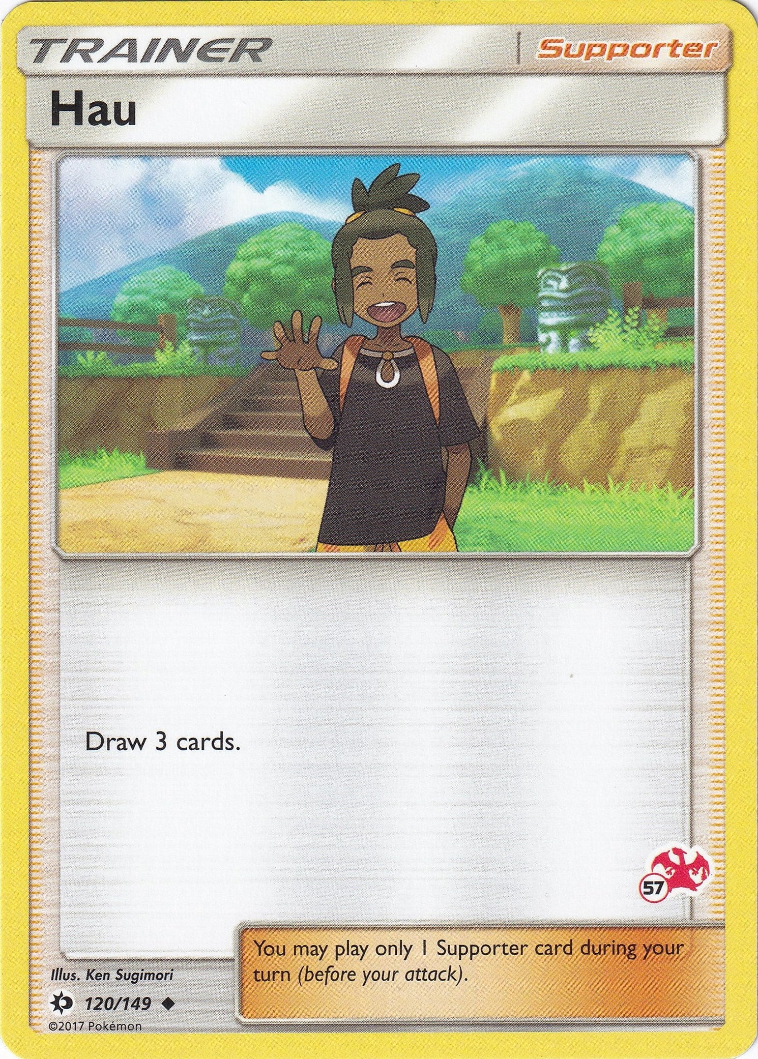 Image for Hau - 120/149 (#57 Charizard Stamped) (120/149) (BTA) - Pokemon