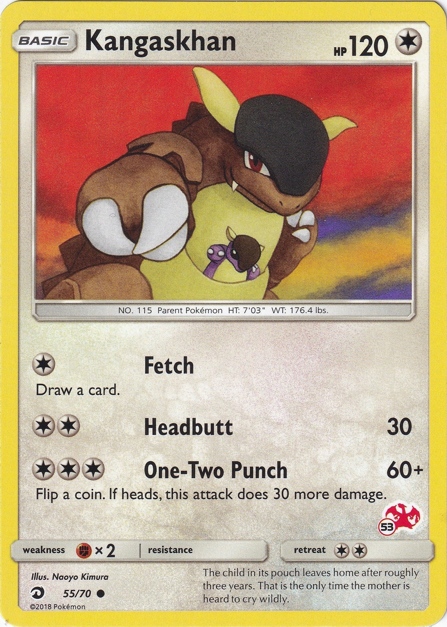 Image for Kangaskhan - 55/70 (#53 Charizard Stamped) (055/070) (BTA) - Pokemon