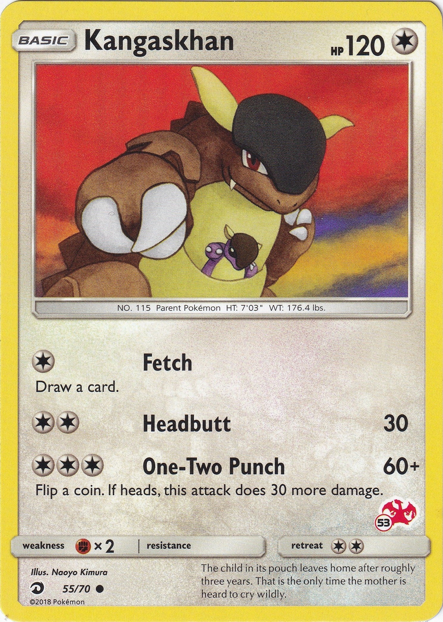 Image for Kangaskhan - 55/70 (#53 Charizard Stamped) (055/070) (BTA) - Pokemon