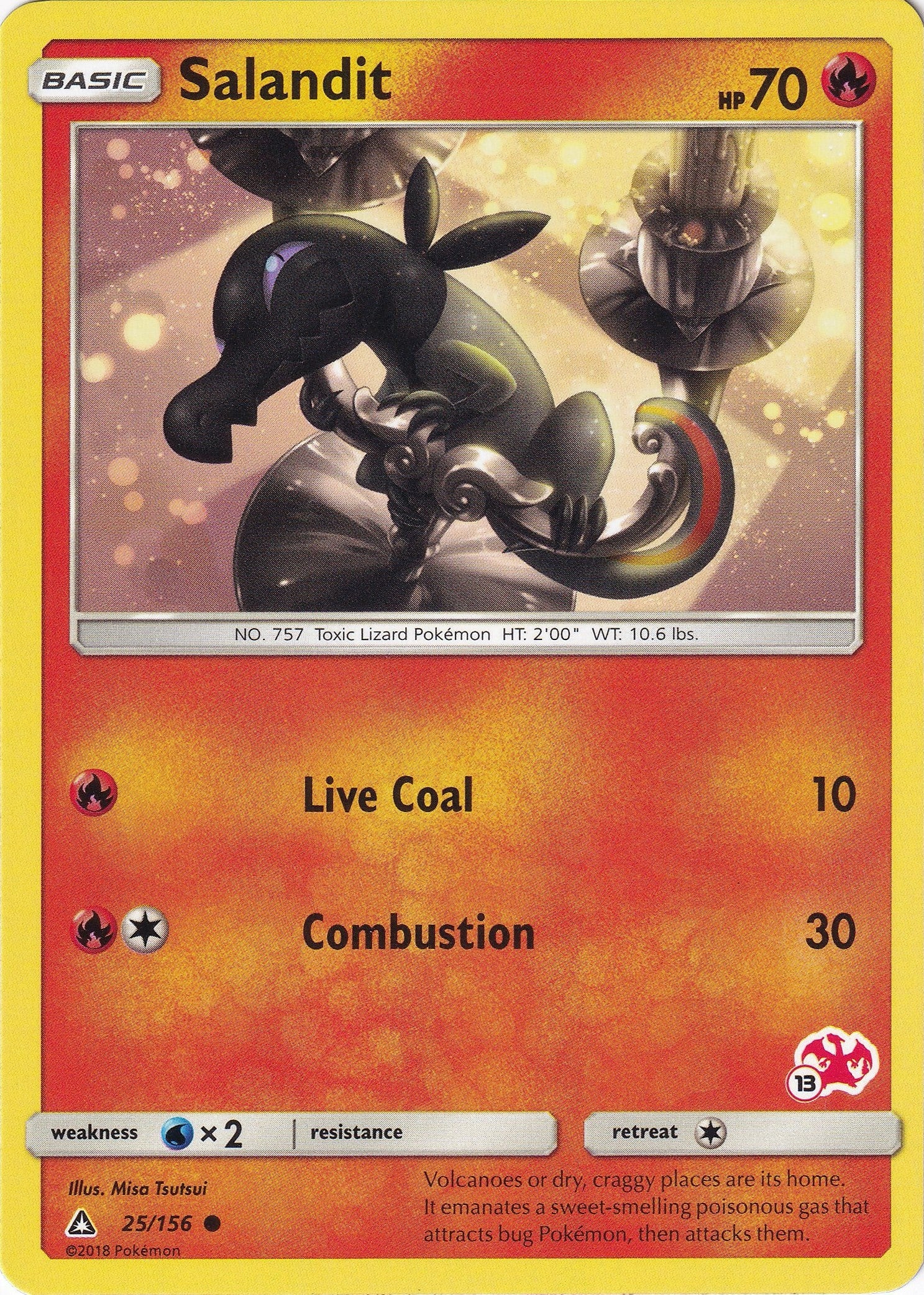 Image for Salandit - 25/156 (#13 Charizard Stamped) (025/156) (BTA) - Pokemon