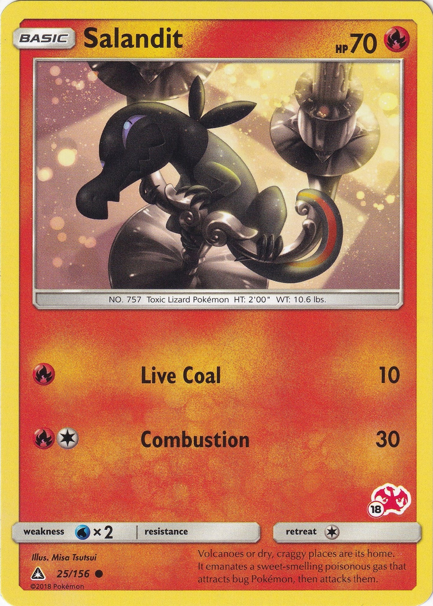 Image for Salandit - 25/156 (#18 Charizard Stamped) (025/156) (BTA) - Pokemon