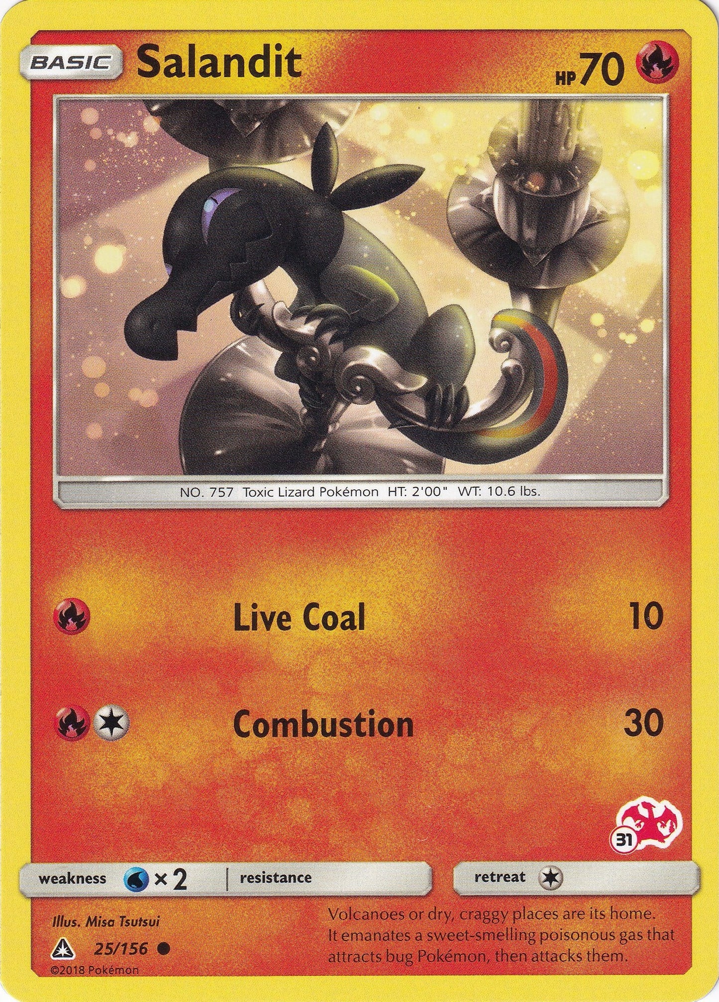 Image for Salandit - 25/156 (#31 Charizard Stamped) (025/156) (BTA) - Pokemon