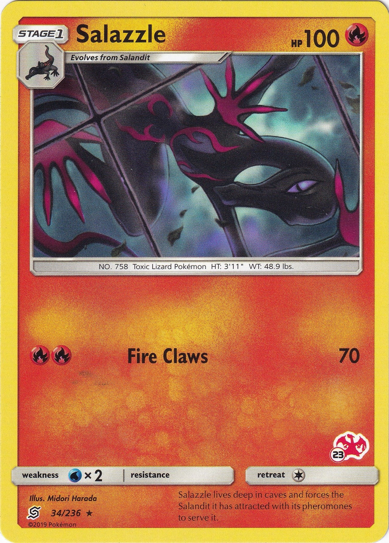 Image for Salazzle - 34/236 (#23 Charizard Stamped) (034/236) (BTA) - Pokemon