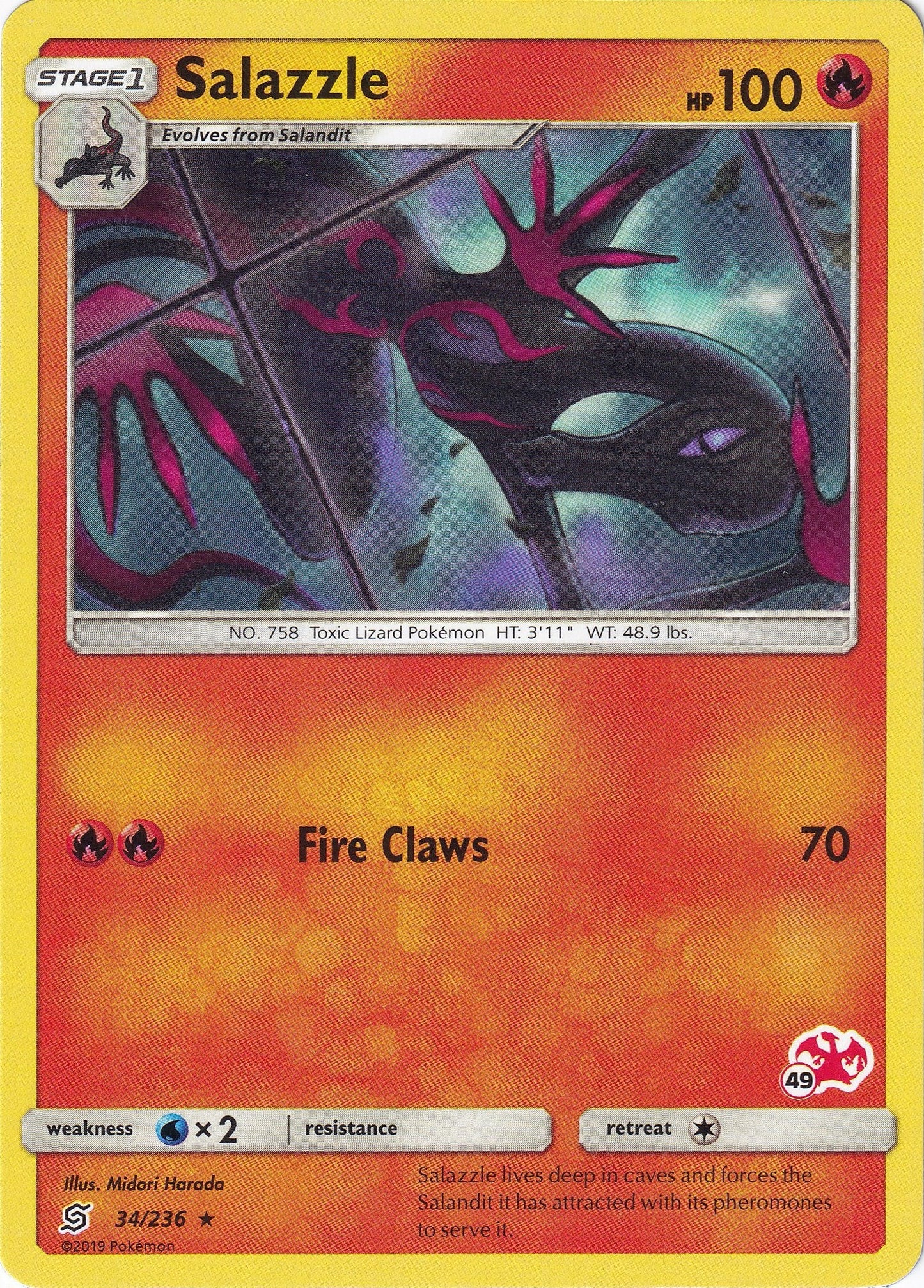 Image for Salazzle - 34/236 (#49 Charizard Stamped) (034/236) (BTA) - Pokemon