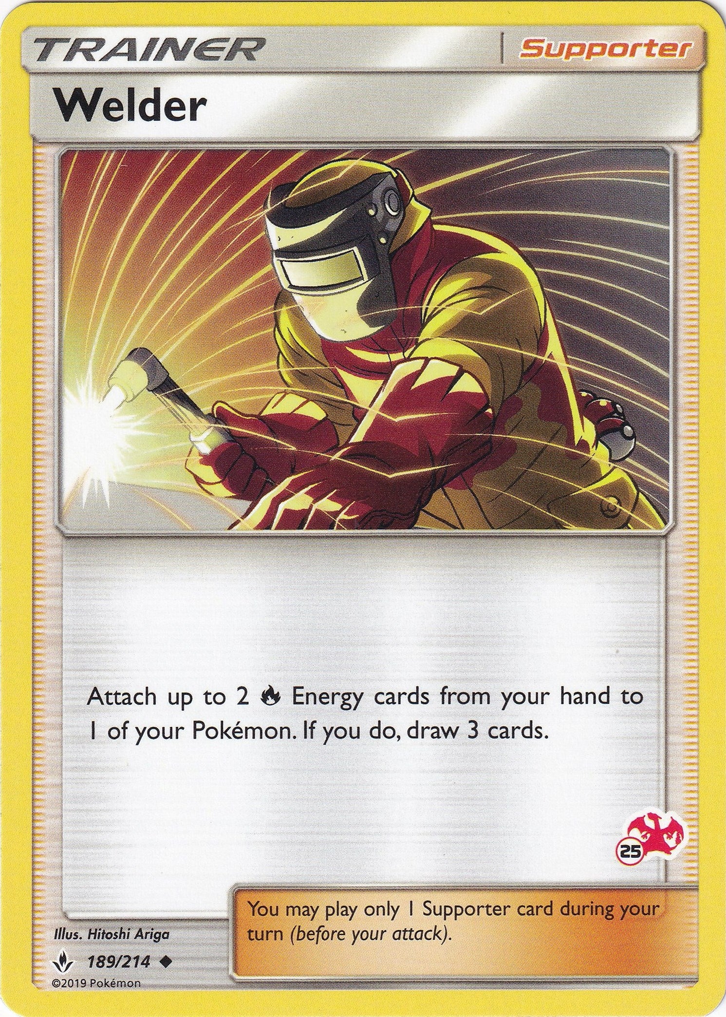 Image for Welder - 189/214 (#25 Charizard Stamped) (189/214) (BTA) - Pokemon