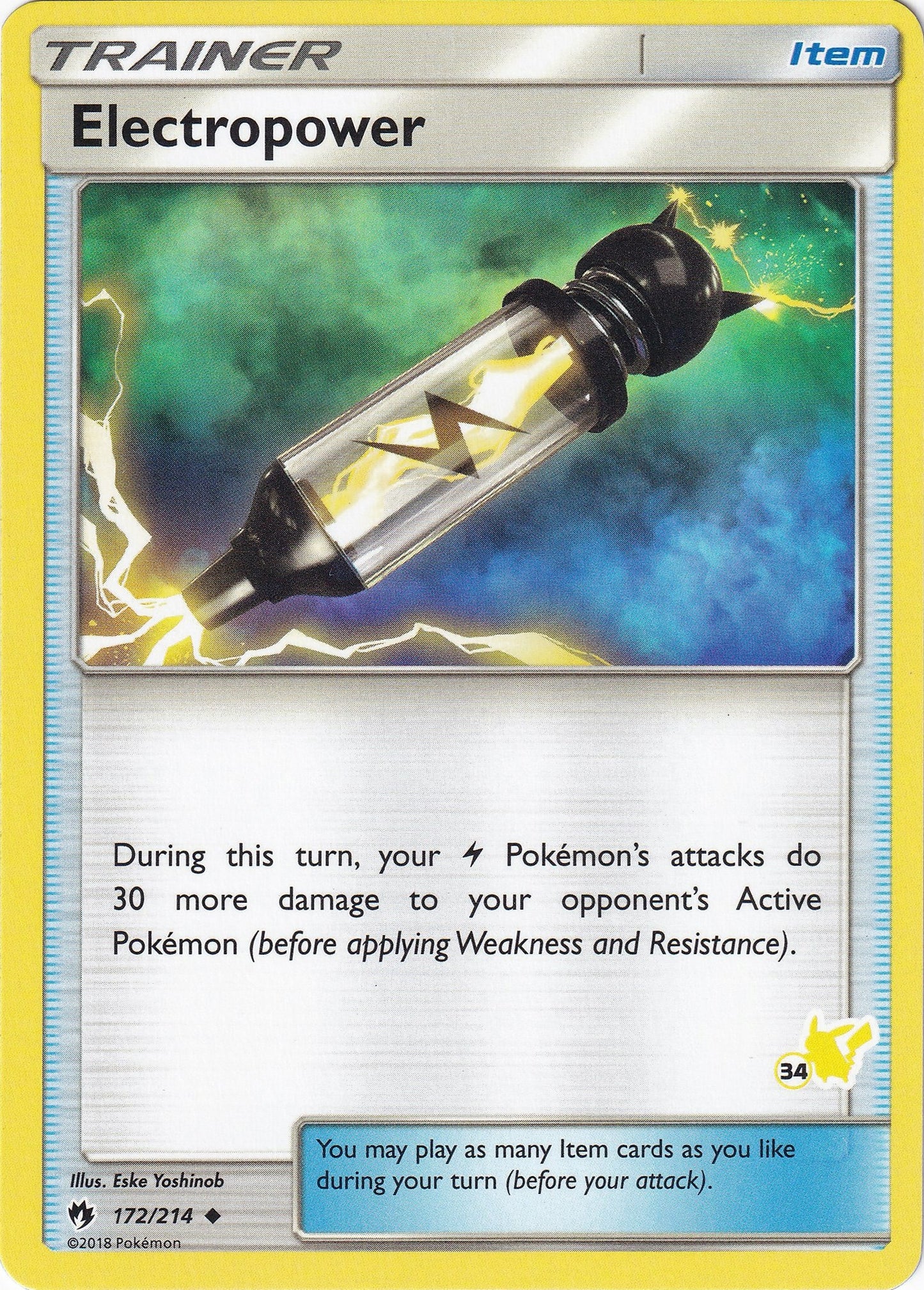 Image for Electropower - 172/214 (#34 Pikachu Stamped) (172/214) (BTA) - Pokemon
