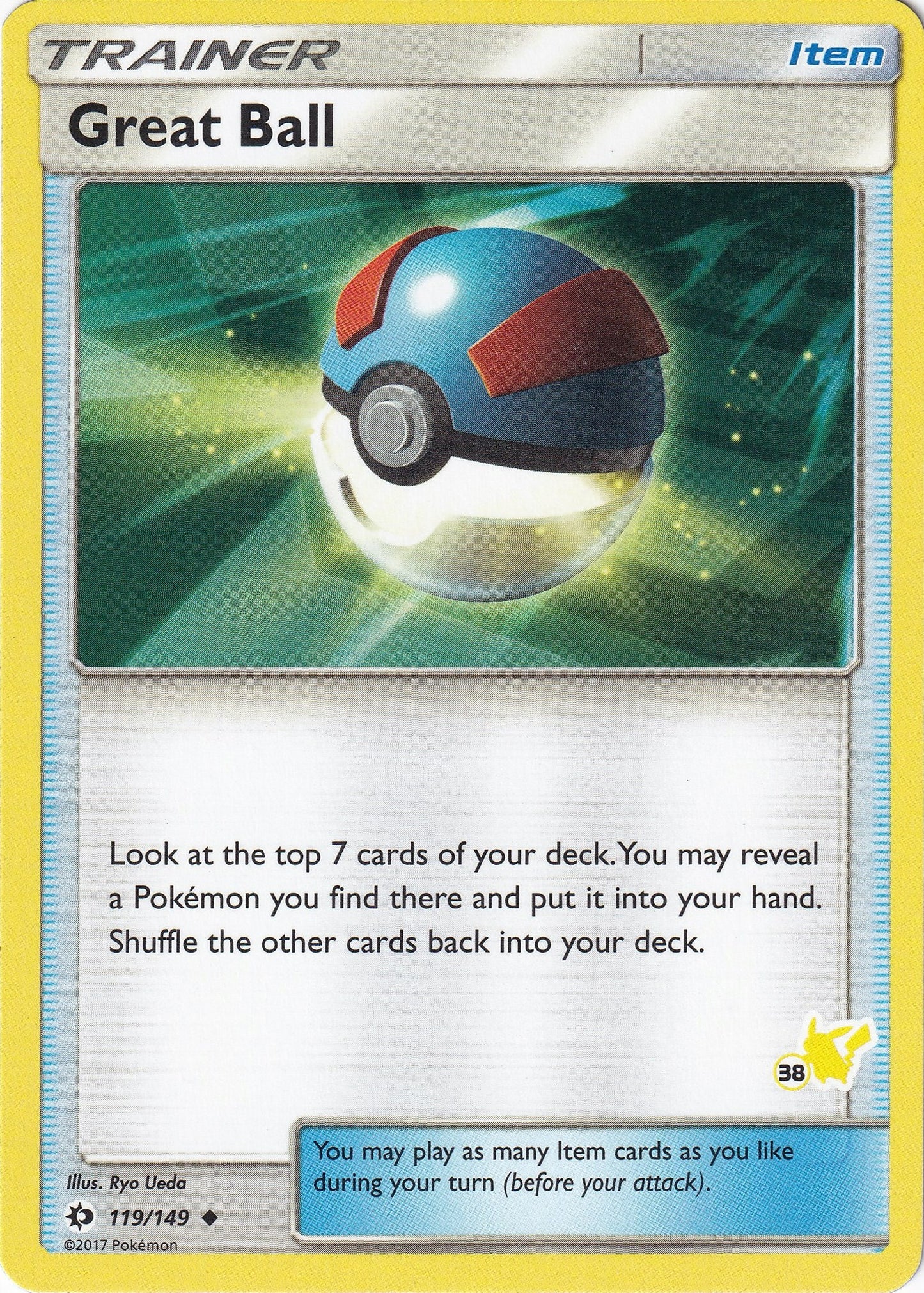 Image for Great Ball - 119/149 (#38 Pikachu Stamped) (119/149) (BTA) - Pokemon