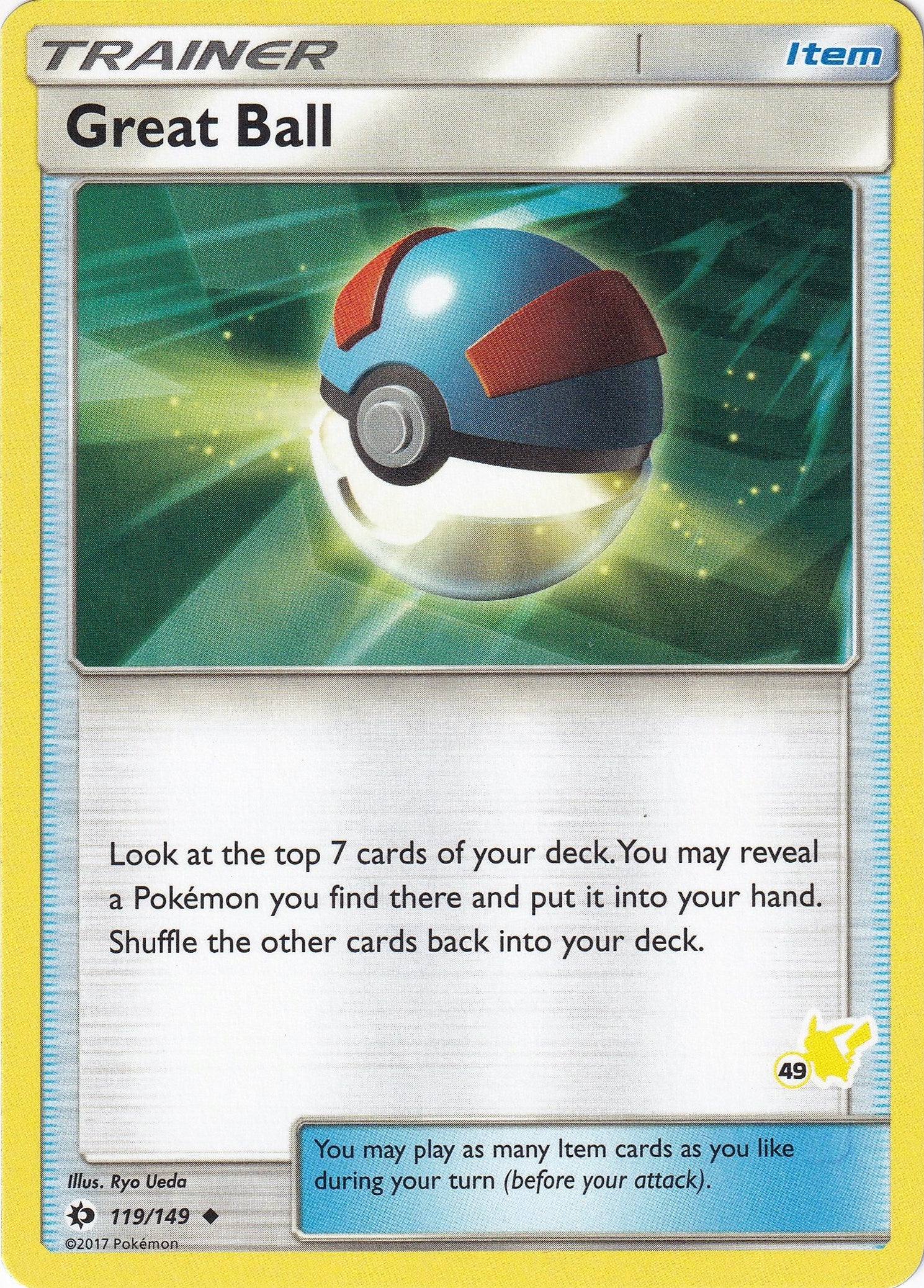Image for Great Ball - 119/149 (#49 Pikachu Stamped) (119/149) (BTA) - Pokemon