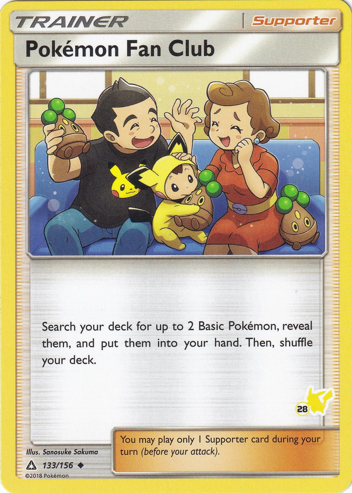 Image for Pokemon Fan Club - 133/156 (#28 Pikachu Stamped) (133/156) (BTA) - Pokemon
