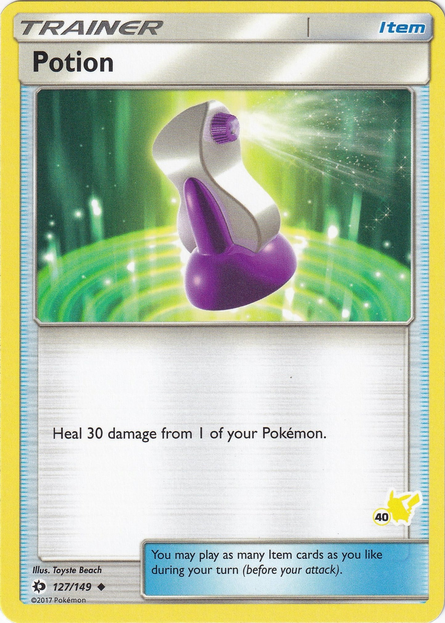 Image for Potion - 127/149 (#40 Pikachu Stamped) (127/149) (BTA) - Pokemon