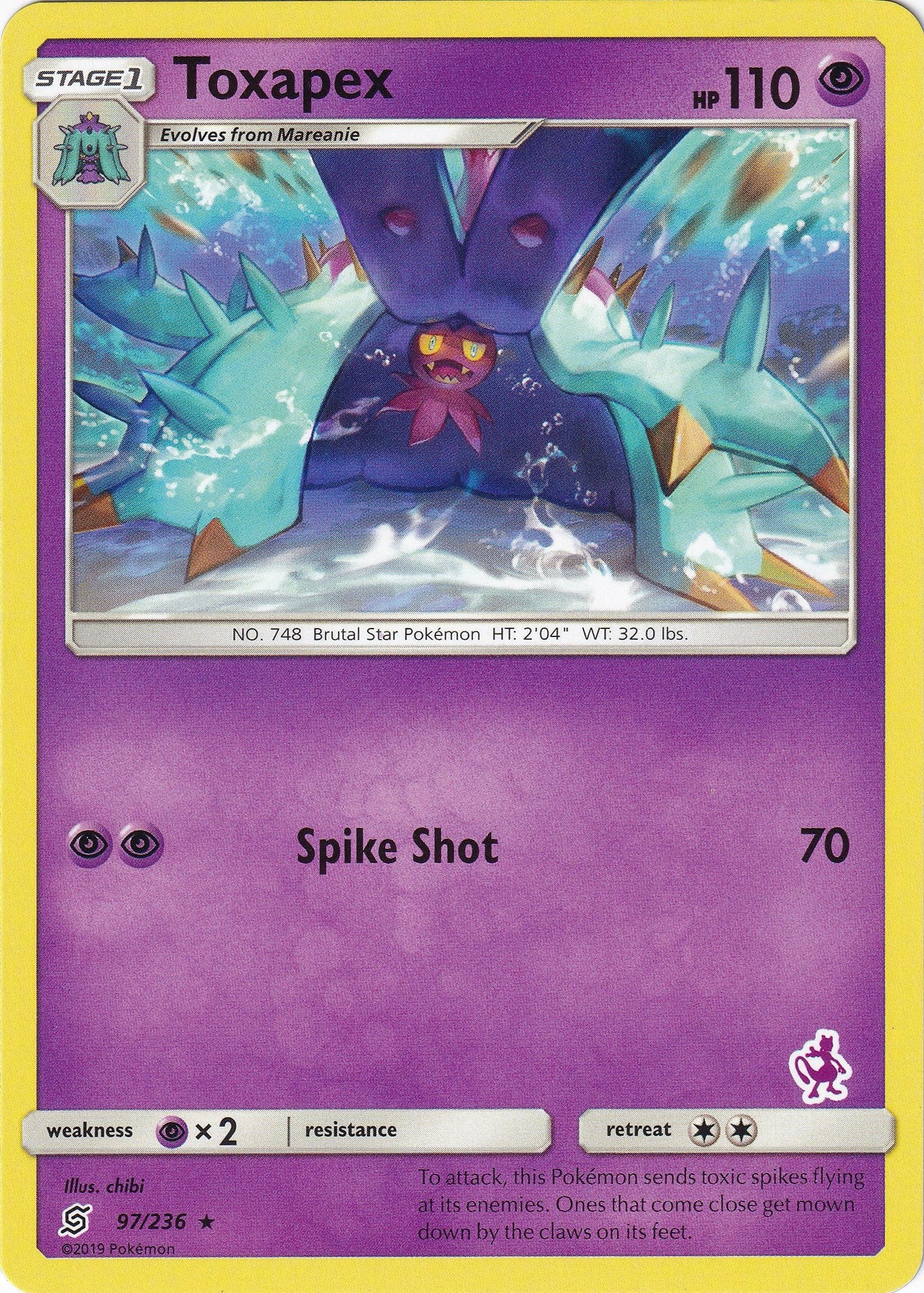 Image for Toxapex - 97/236 (Mewtwo Stamped) (097/236) (BTA) - Pokemon