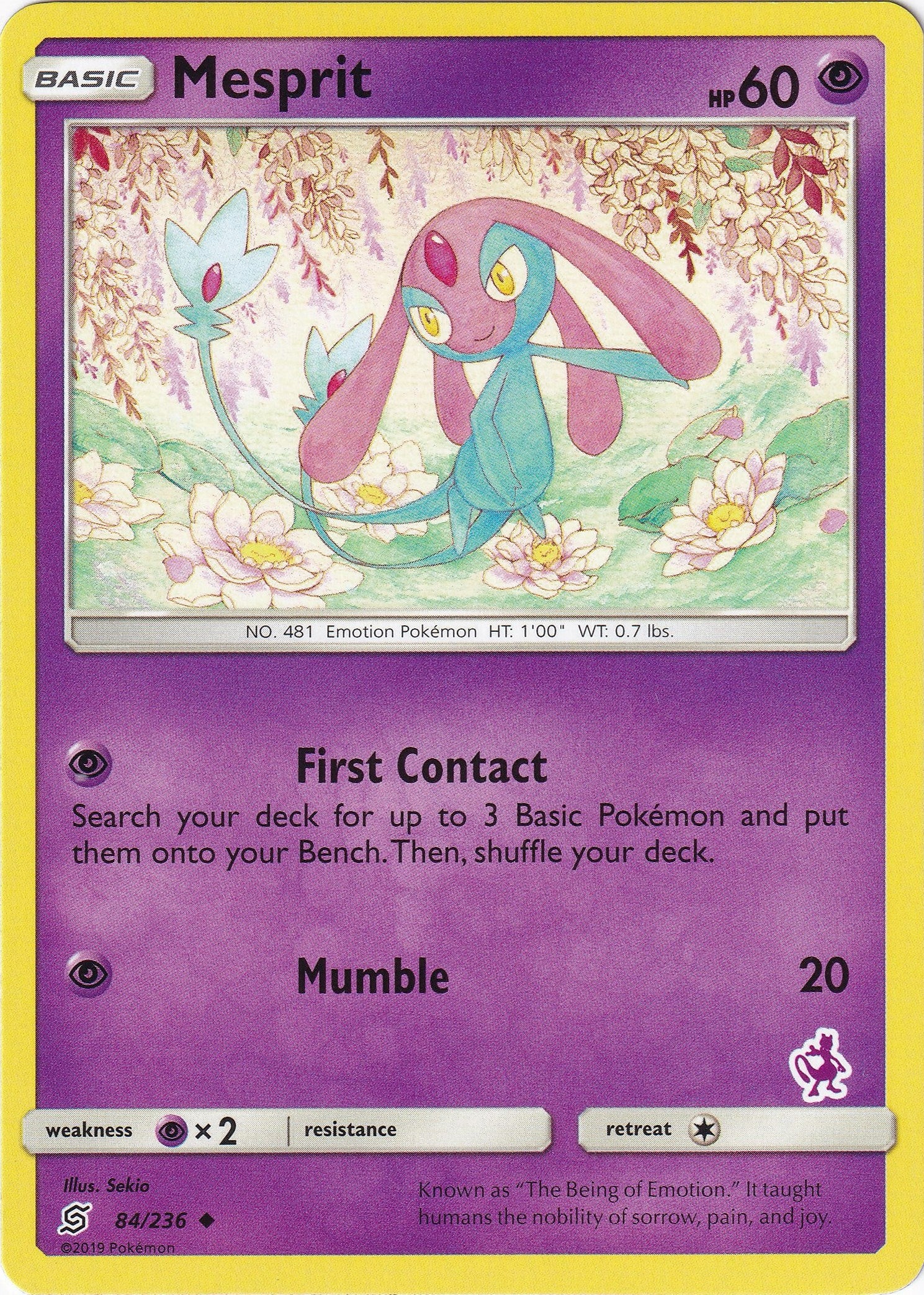 Image for Mesprit - 84/236 (Mewtwo Stamped) (084/236) (BTA) - Pokemon