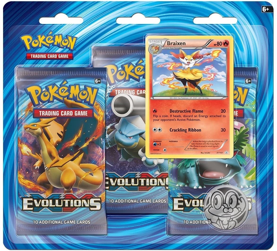Image for XY - Evolutions 3 Pack Blister [Braixen] - Pokemon