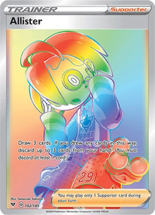 Image for Allister (Secret) (192/185) (SWSH04) - Pokemon