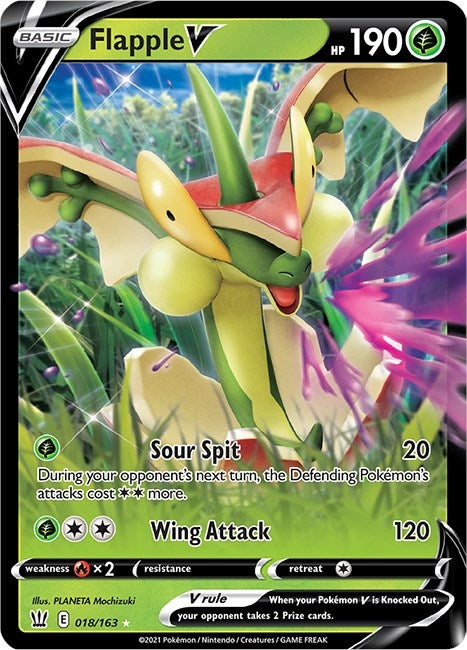 Image for Flapple V (018/163) (SWSH05) - Pokemon