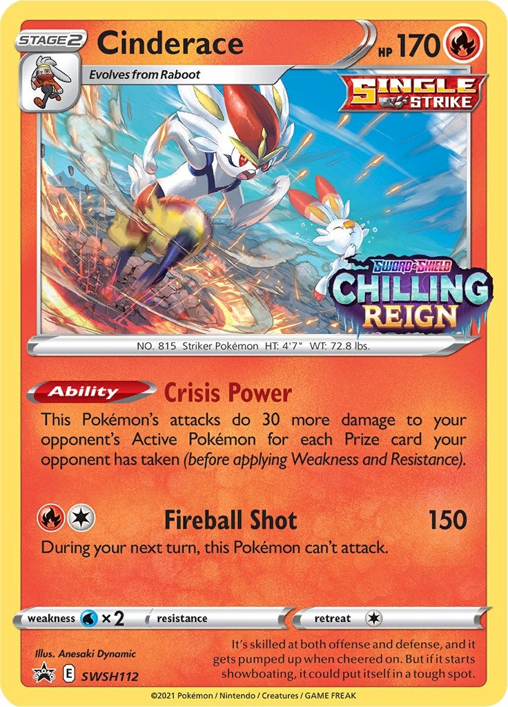 Image for Cinderace - SWSH112 (Prerelease) (SWSH112) (SWSD) - Pokemon