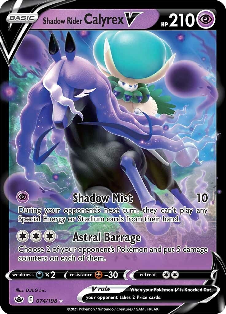 Image for Shadow Rider Calyrex V (074/198) (SWSH06) - Pokemon