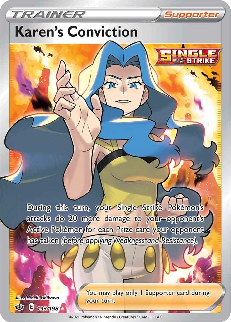 Image for Karen's Conviction (Full Art) (193/198) (SWSH06) - Pokemon