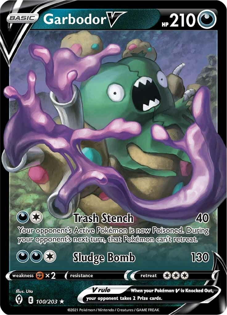 Image for Garbodor V (100/203) (SWSH07) - Pokemon