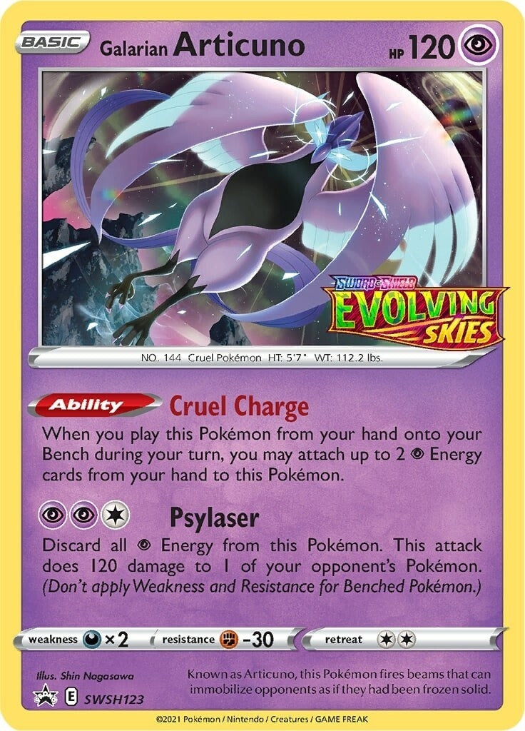 Image for Galarian Articuno - SWSH123 (Prerelease) (SWSH123) (SWSD) - Pokemon