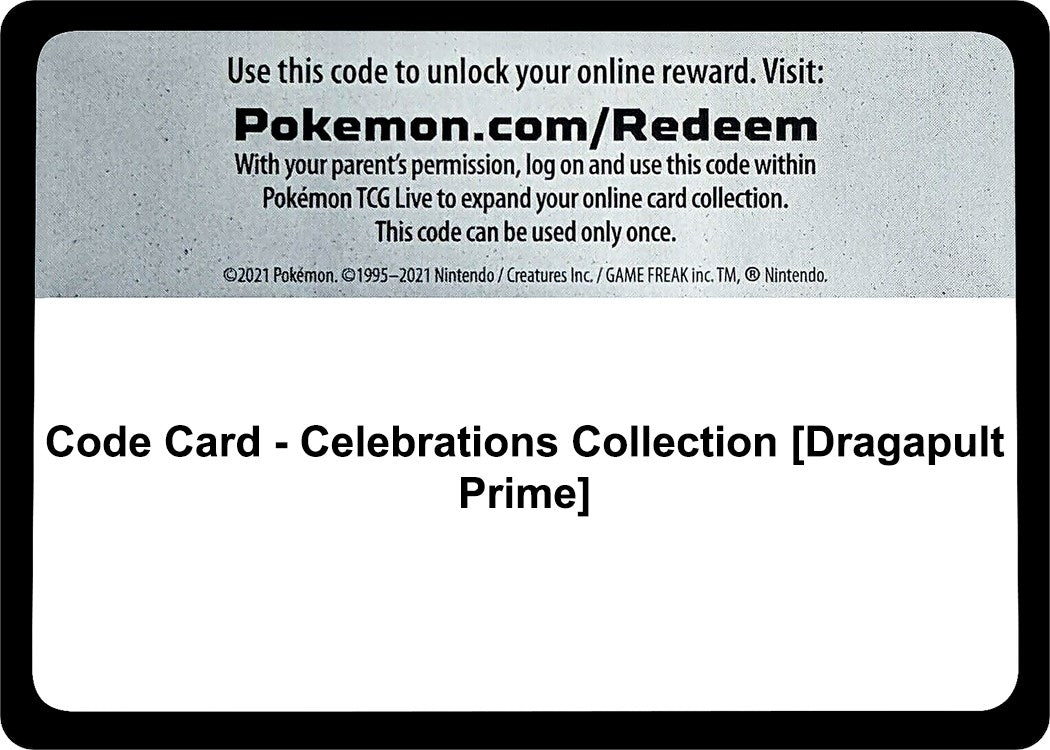 Image for Code Card - Celebrations Collection [Dragapult Prime] (CLB) - Pokemon