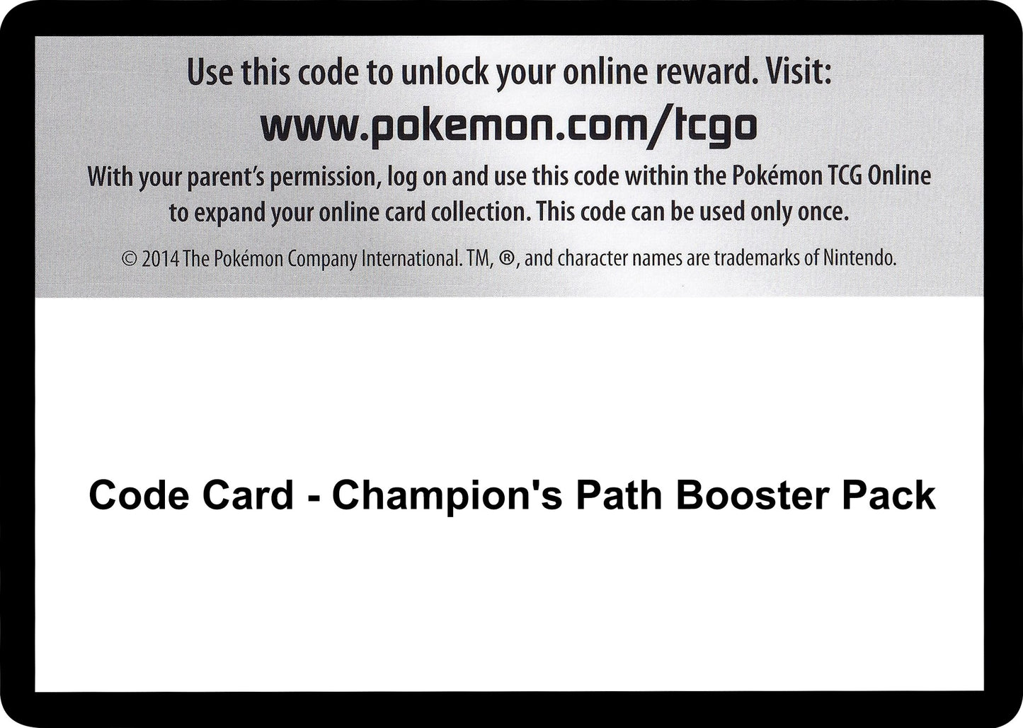 Image for Code Card - Champion's Path Booster Pack - Pokemon