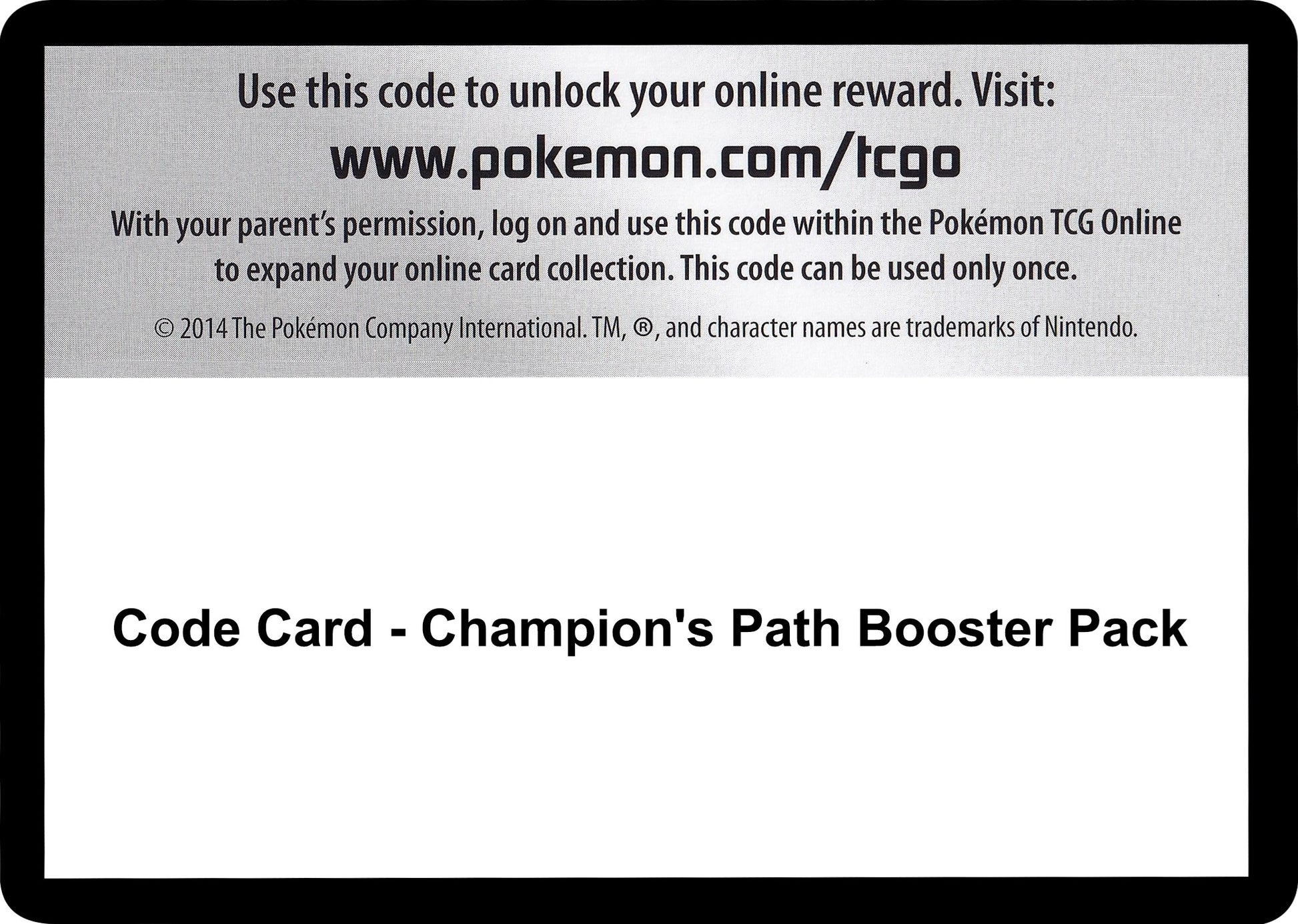 Image for Code Card - Champion's Path Booster Pack - Pokemon