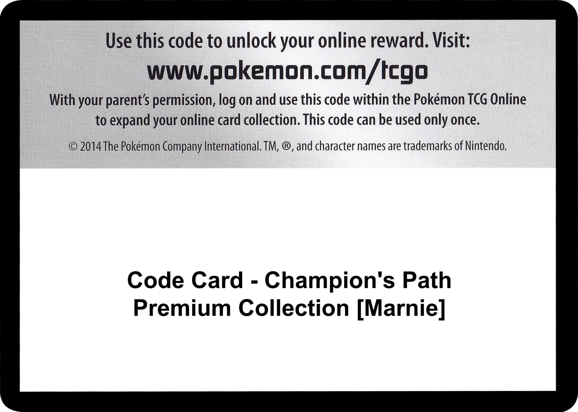 Image for Code Card - Champion's Path Premium Collection [Marnie] - Pokemon